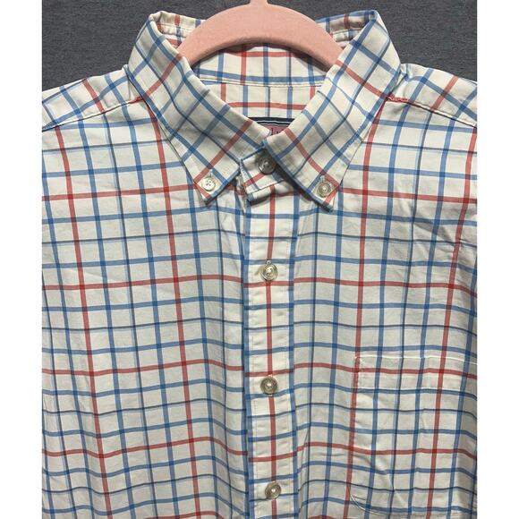Vineyard Vines Mens Plaid Tucker Murray Preppy Shirt Blue Pink Size L - Picture 4 of 9